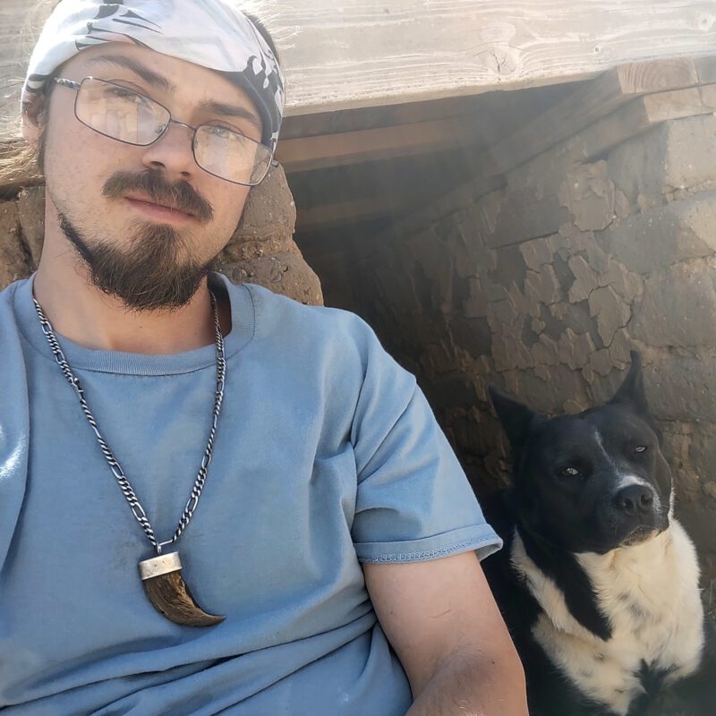 Cody Herndandez with dog